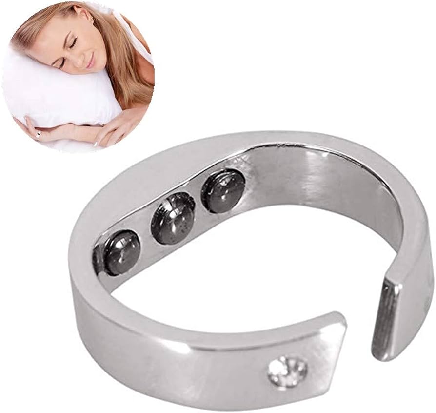 Anneau de Thérapie Magnétique Anti-Ronflement – Acupression