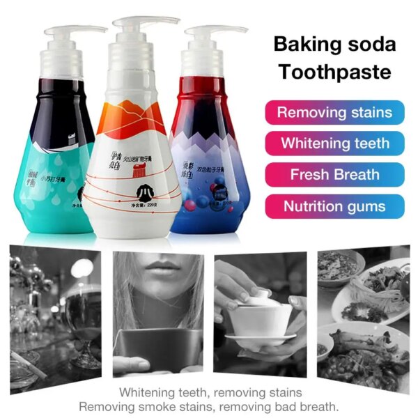 Dentifrice bicarbonate de soude magique, blanchiment des dents