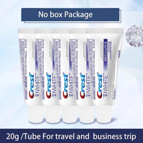 crest 3d white dentifrice 3D blanc brillant, 10 pièces