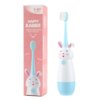 Brosse a dent electrique enfant, brosse à dents sonique portable, brosse à dents en fourrure douce coordonnante