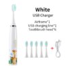 Brosse à Dents Électrique Ultrasonique Enfant – 4 Modes