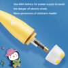 Brosse à dents électrique pour enfants, poils souples, petit stylo mignon, tête de brosse de remplacement EcolCartoon