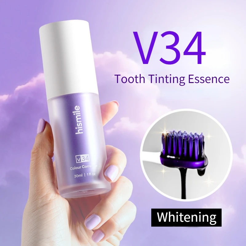Dentifrice Violet V34 – Correcteur de Couleur pour Dents - blanchiment naturel