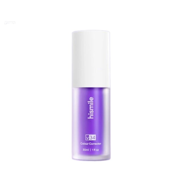 HISMILE V34 Dentifrice violet pour les dents, éclaircissant, soin des dents, jaunissement, 30ml