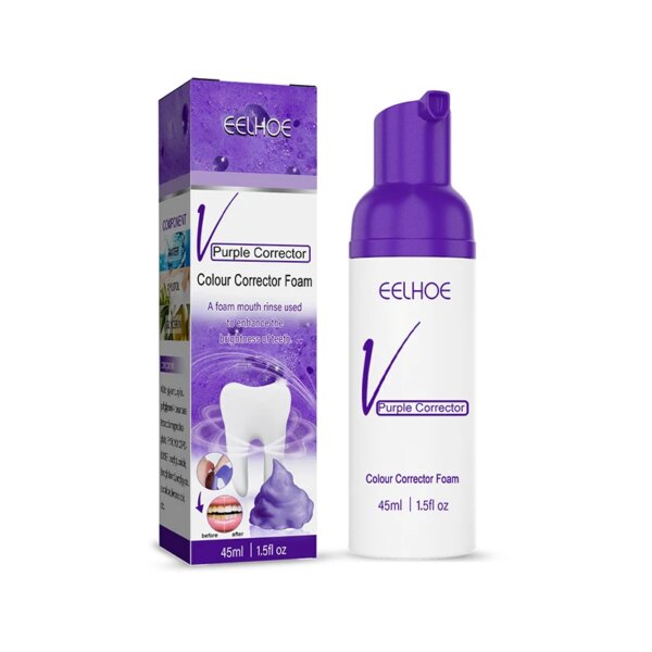 14382-148c63.jpg Hismile Dentifrice professionnel en mousse violette, blanchiment dentaire, dents lumineuses, haleine fraîche