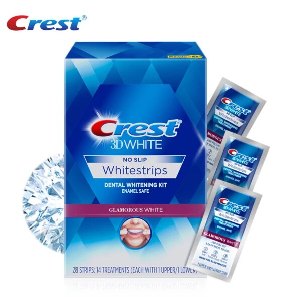 crest 3d white Kit de blanchiment des dents, effet 3D glamour
