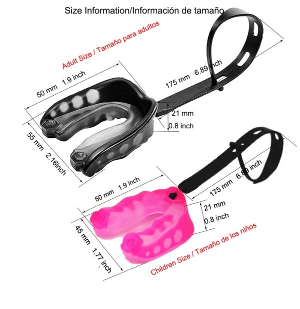 Protège-dents coupe couvertes pour enfant et adulte, protège-dents de rugby, protège-dents oliggum