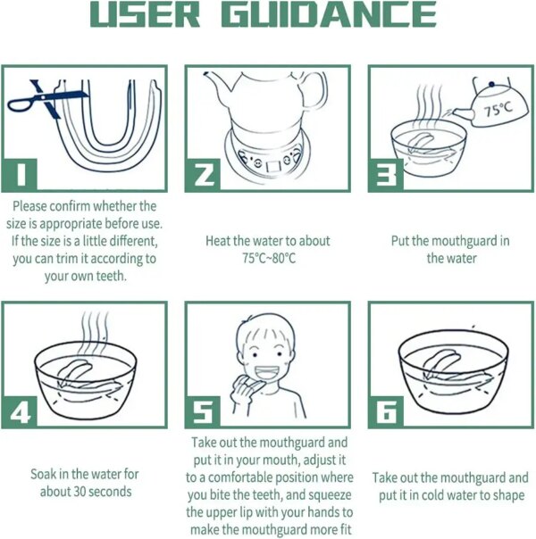 Protège-dents de boxe pour enfants, protège-dents de sport, entraînement MMA Muay Thai