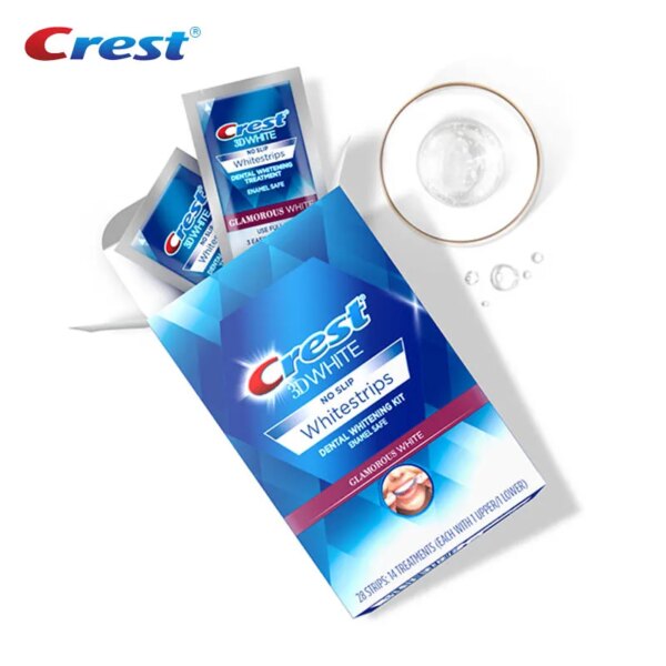 crest 3d white  bandes de blanchiment des dents, glamour, Kit de blanchiment des dents