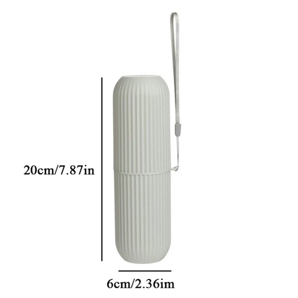 Tasse de voyage pratique pour brosse à dents, porte-dentifrice portable, étui de rangement, boîte Hler