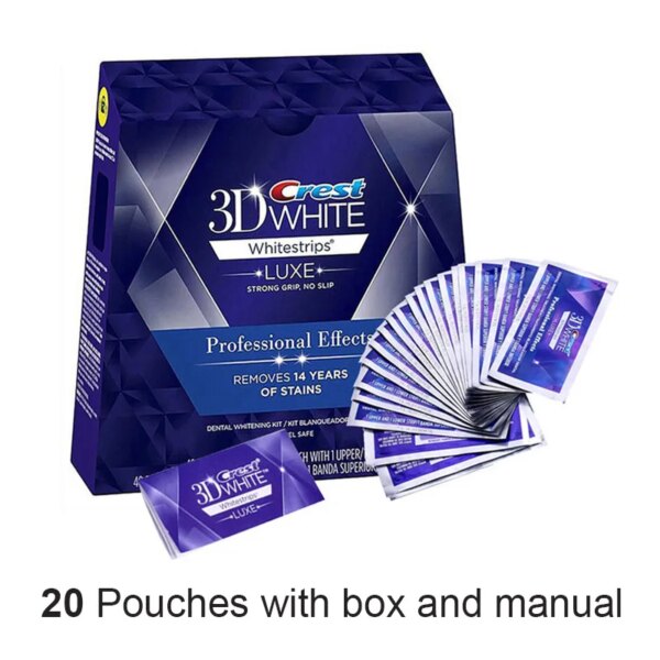 crest 3d white bandes de blanchiment des dents 3D