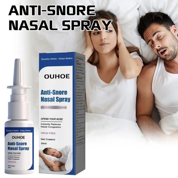 Spray nasal anti-ronflement 30ml, solution anti-ronflement liquide, soins de l'Antarctique, qualité supérieure, bon sommeil