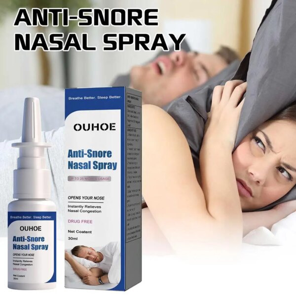 Spray nasal anti-ronflement 30ml, solution anti-ronflement liquide, soins de l'Antarctique, qualité supérieure, bon sommeil