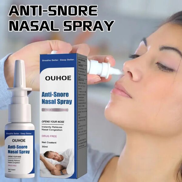 Spray nasal anti-ronflement 30ml, solution anti-ronflement liquide, soins de l'Antarctique, qualité supérieure, bon sommeil