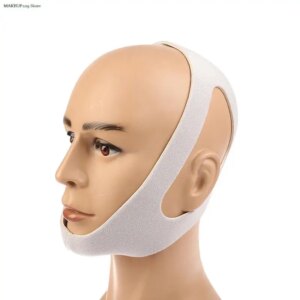 16488-88ac33.jpg Sangle de ruisseau anti-ronflement en nylon élastique, ceinture respirante anti-sicing, bande respiratoire buccale