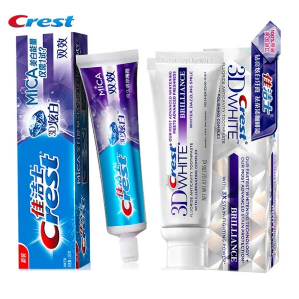Dentifrice 3D White Crest brillant blanchiment des dents pâte dentaire
