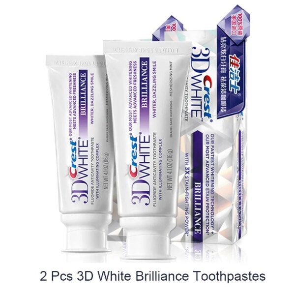 Dentifrice 3D White Crest brillant blanchiment des dents pâte dentaire