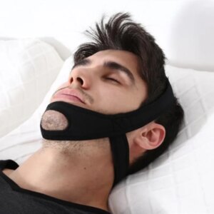 Ceinture de menton Anti-ronflement en néoprène, 1 pièce, outil de soin du sommeil réglable