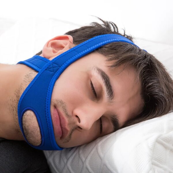 Ceinture de menton Anti-ronflement en néoprène, 1 pièce, outil de soin du sommeil réglable