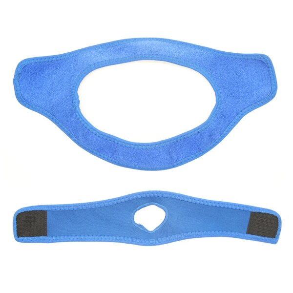 Ceinture de ruisseau anti-ronflement en néoprène, anti-apnée, aide au sommeil, noir, bleu