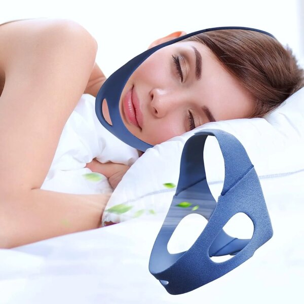 Mentonnière anti-âge confortable pour hommes et femmes, ceinture de couchage réglable, garde la bouche fermée