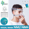 Masque Nasal BMC NM2/NM4 avec coussins en Gel de silicone pour couvre-chef pour Machine