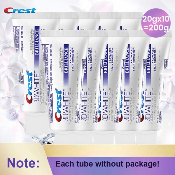 crest 3d white blanc brillant, blanchiment des dents