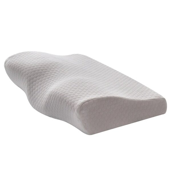 Oreiller en coton à mémoire de forme pour adultes, oreiller confortable pour le cou, orthèses fonctionnelles