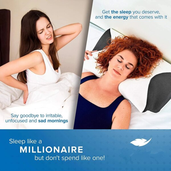 Oreiller Orthopédique Papillon en Mousse à Mémoire de Forme – Soutien Cervical