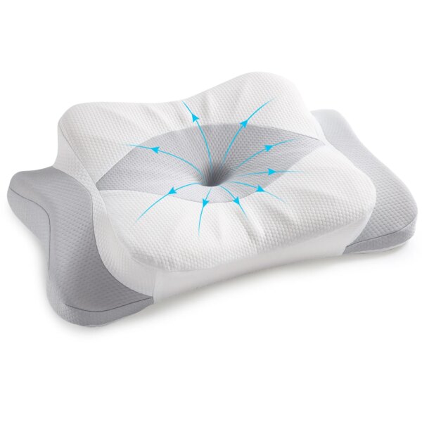 Oreiller Cervical 2 en 1 en Mousse à Mémoire de Forme – Design Papillon