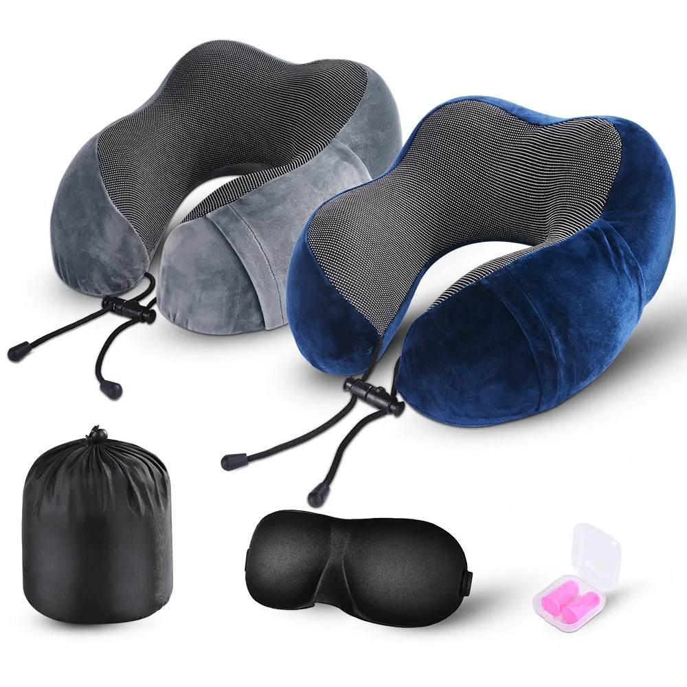 Oreiller de Voyage en Mousse à Mémoire de Forme Pu