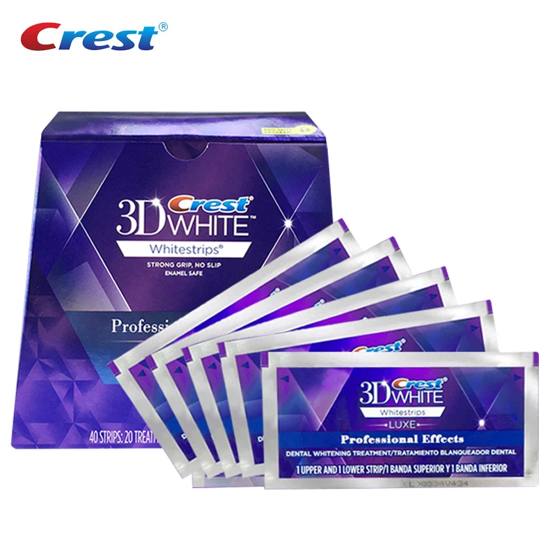 Crest 3d white Bandes blanches 3D pour l'élimination du tartre dentaire
