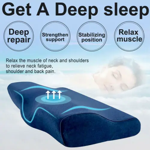 Oreiller en Mousse à Mémoire de Forme, Gel de Refroidissement, pour Lit, Réversible, pour Sommeil, Orth4WD