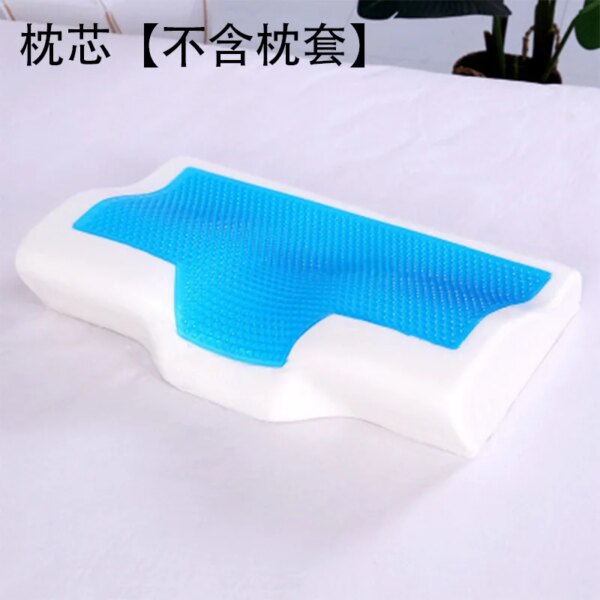 Oreiller en mousse à mémoire de forme, anti-ronflement, pour le cou, gel de sommeil, décoration de la maison, 1 pièce