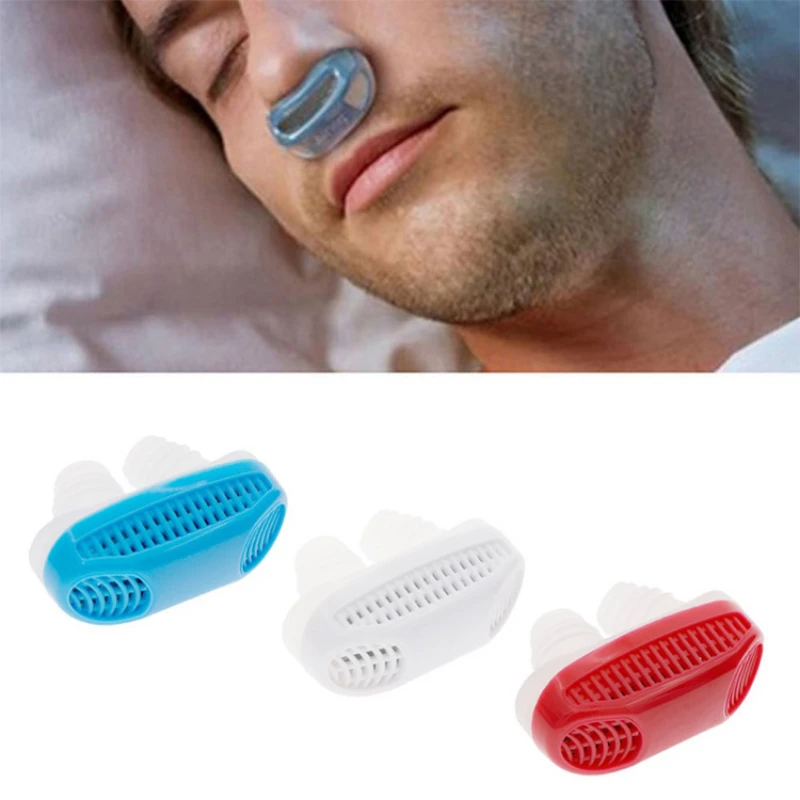Purificateur d’Air Nasal 2-en-1 & Clip Anti-Ronflement – Silicone Confort
