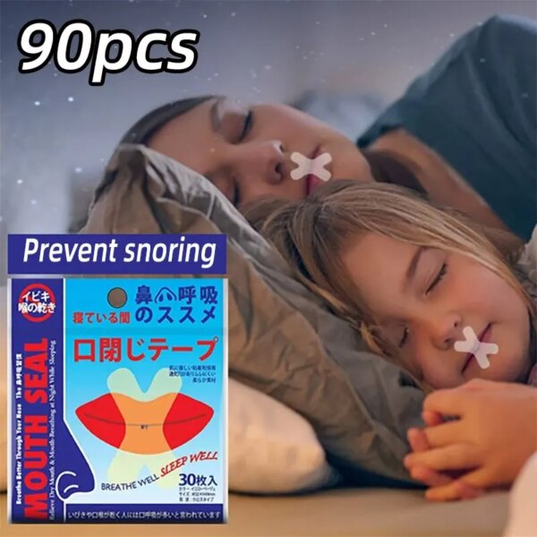 Bande anti-sicing pour la bouche, aide au sommeil, bouchon respiratoire, autocollant de soins de santé en antarctique