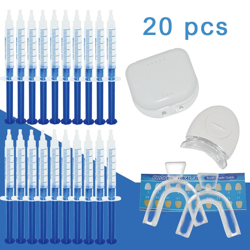 Kit Blanchiment Dentaire LED Professionnel – Jusqu’à 10 teintes plus blanches