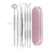 kit blanchiment dentaire professionnel Détartreur de Tartre et Faucille à Miroir Spatule de Sélection des Dents