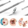 kit blanchiment dentaire professionnel Détartreur de Tartre et Faucille à Miroir Spatule de Sélection des Dents