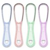 Grattoir de nettoyage de langue réutilisable, 1 pièce, multicolore, soins d'hygiène buccale, outil de brosse