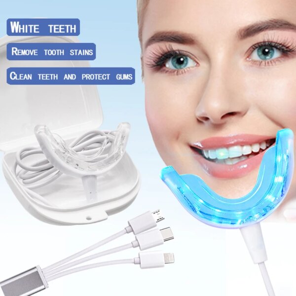 kit blanchiment dentaire des dents LED intelligent, Portable