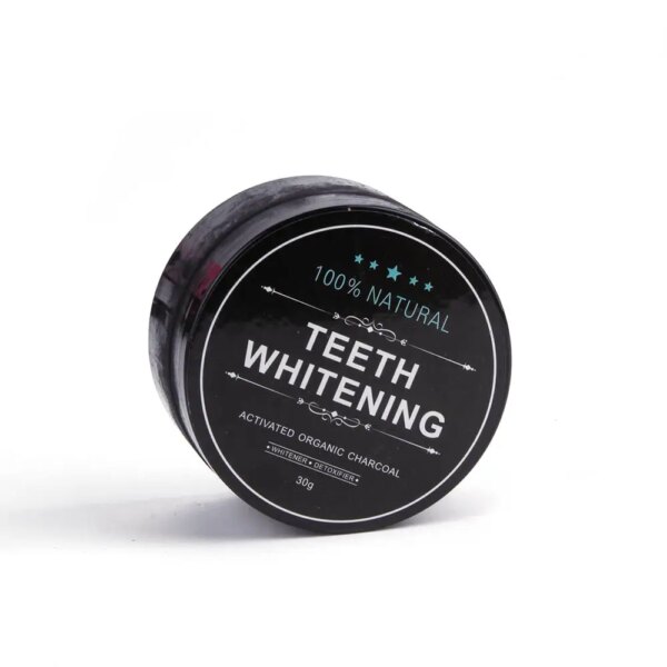Poudre de charbon dent de bois 30g, soin naturel actif en bambou