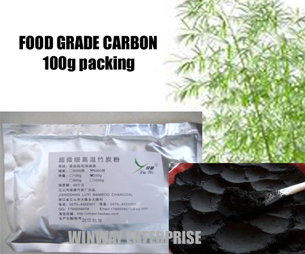 Charbon de bambou en poudre de qualité alimentaire, 100G