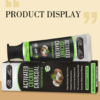 Dentifrice blanchiment des dents, poudre de charbon de coco actif