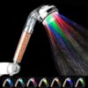 Pommeau de douche haute pression à LED, filtre anionique, économie d'eau