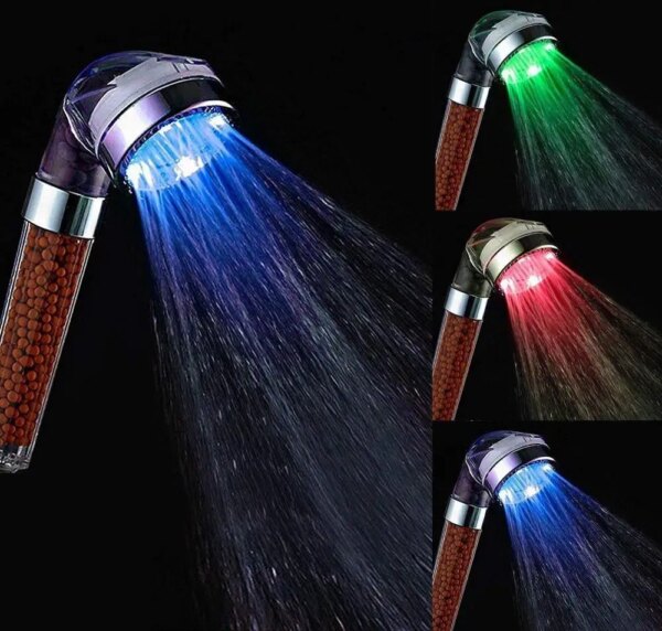 22873-2beb93.jpg Pommeau de douche haute pression à LED, filtre anionique, économie d'eau