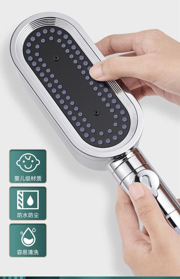Pommeau de douche haute pression, nouveau design, 3 modes, filtre intégré, déterminer