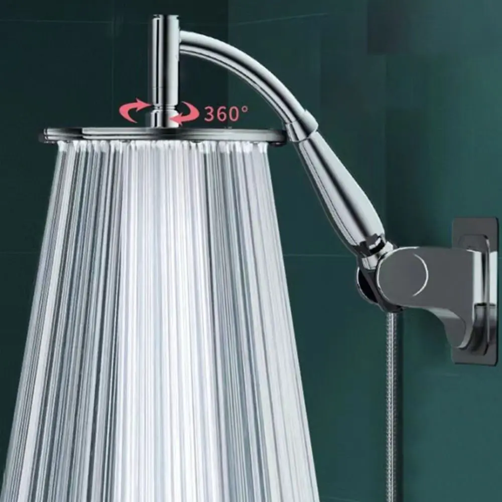 Pommeau de Douche Effet Pluie 8 Pouces avec Bras Incurvé – Acier