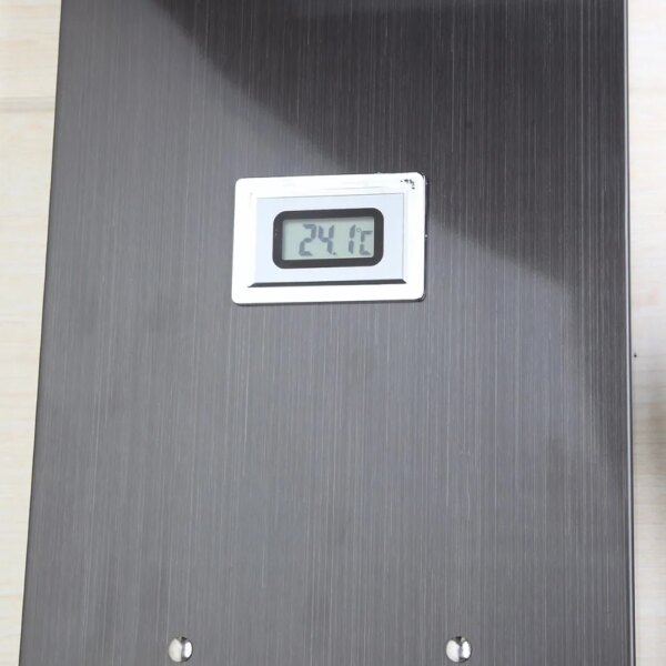 Nickel foncé brosse colonne de douche mural douche à main baignoire bec