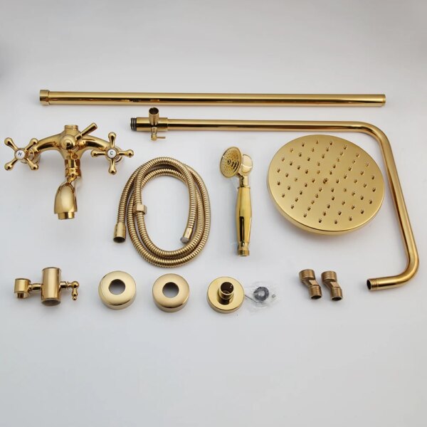 Ensemble de douche de bain à effet pluie en acier inoxydable